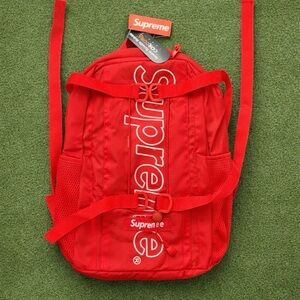 Supreme Bold Red Backpack for Men FW18